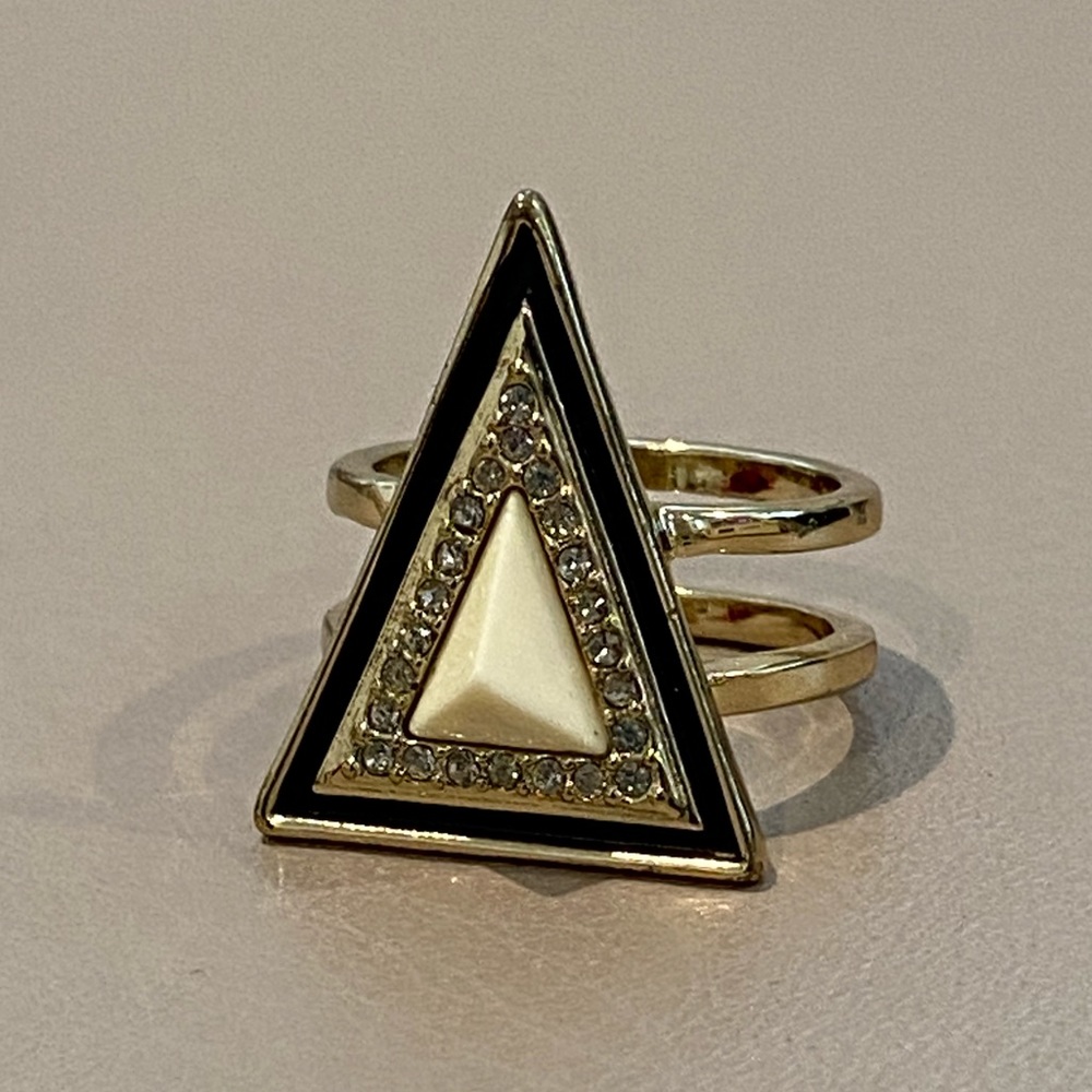 EUC House of Harlow 1960 Art Deco ring!